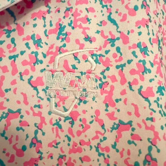 Nike Dri-Fit WM Phoenix Open Tour Micro Camo Performance Golf Polo Shirt - XL - Picture 4 of 7